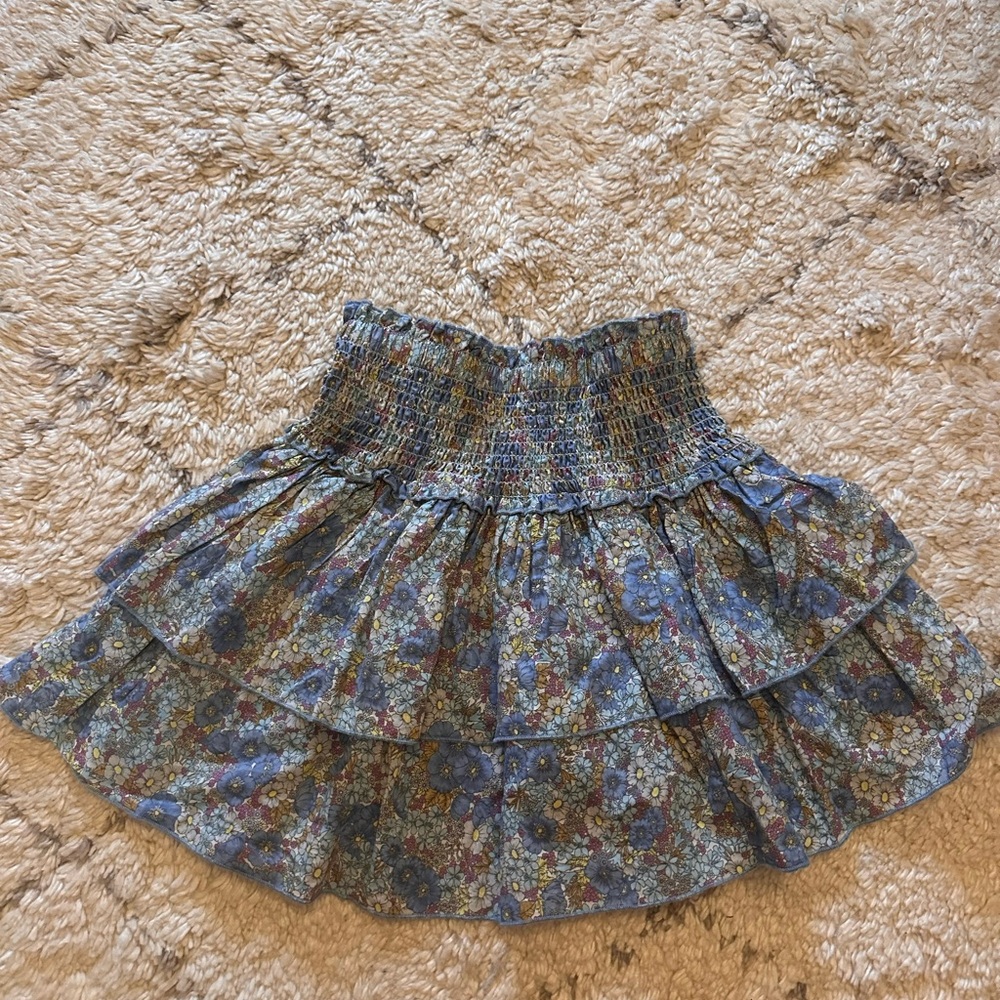 Katie J NYC Blue Floral Skirt
